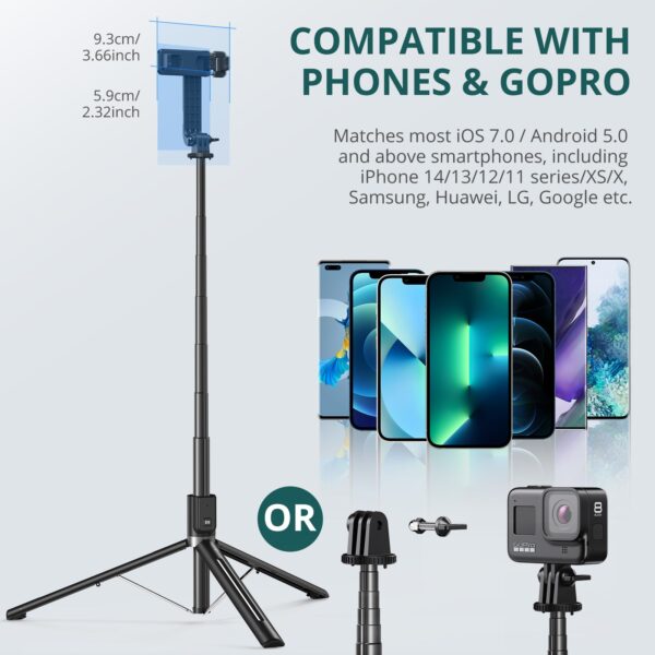 Basic 59 Selfie Stick Tripod - Image 8