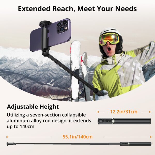 StickPro 55 Phone Tripod Selfie Stick - Image 4