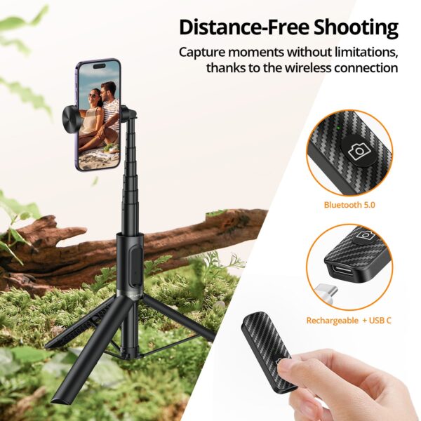 StickPro 62 Phone Tripod Selfie Stick - Image 3