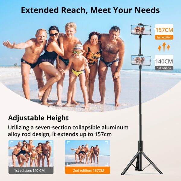 StickPro 62 Phone Tripod Selfie Stick - Image 9