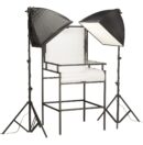 24 Floor Stand Shooting Table with Two LED Softbox Lights